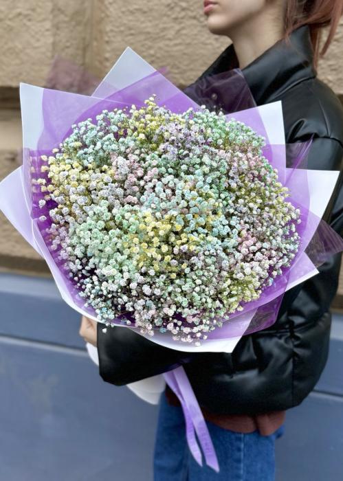 Букет 15 гипсофил «Лимонад из одуванчиков»